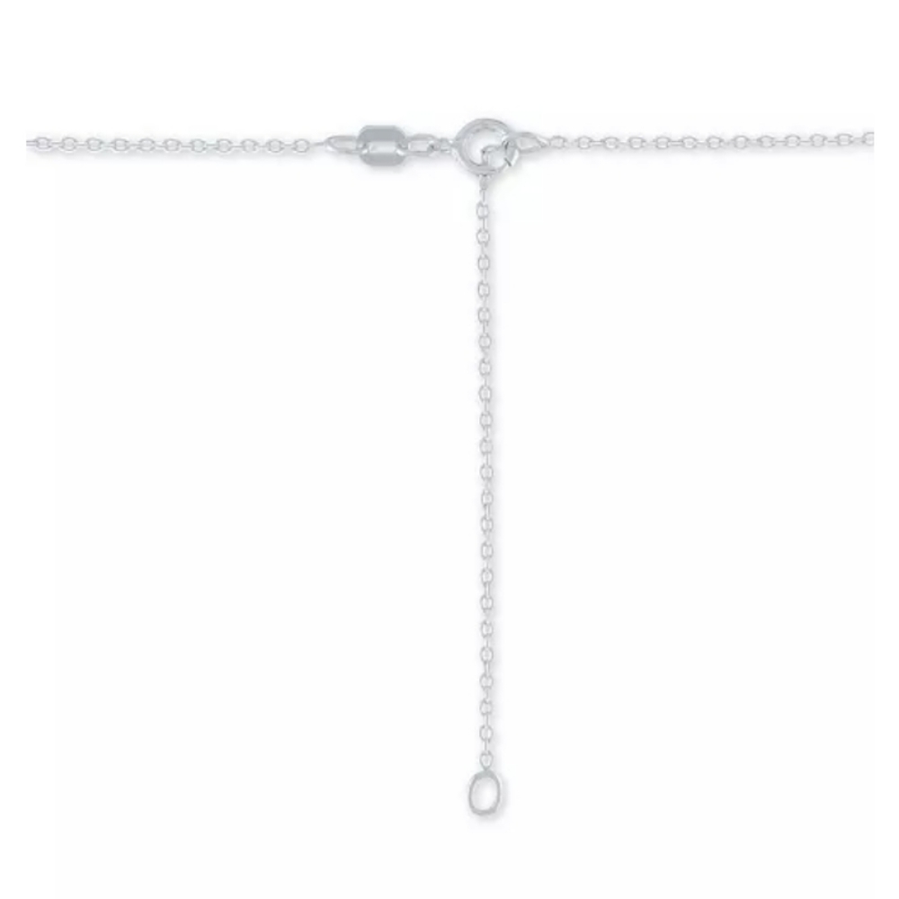 Sterling Silver Necklace Diamond Encrusted Heart & 14k Rose Gold Paw Pendant NWT - Picture 5 of 16